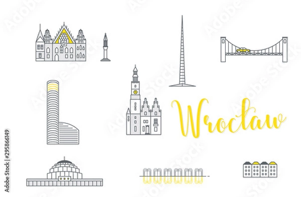 Obraz Budynki we Wrocławiu