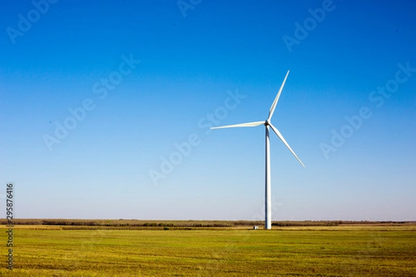 Obraz wind turbines in the field
