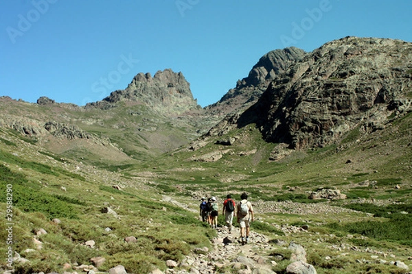 Obraz Trekking in montagna
