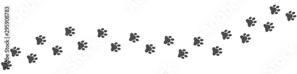 Obraz Footpath trail of animal