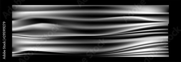 Fototapeta Realistic stretch transparent polyethylene vector