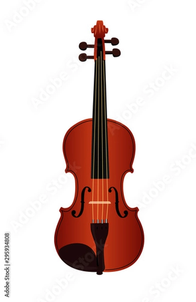 Obraz violin realistic vector illustration isolated