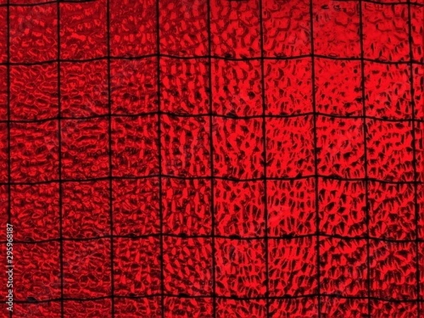 Fototapeta color matte glass with square shapes