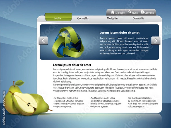 Obraz Webdesign template - Healthy life