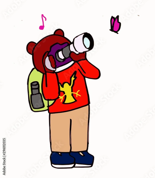 Obraz a bear photographer