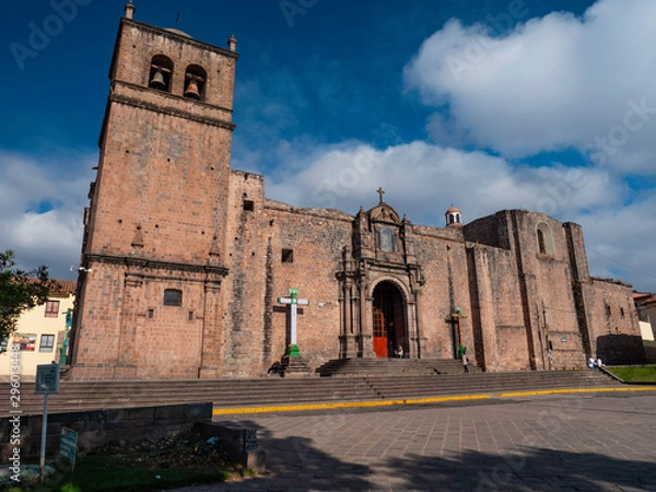 Obraz Facade view of San Francisco Church in San Francisco Square. Temple was built by franciscan friars. Cusco City, Peru