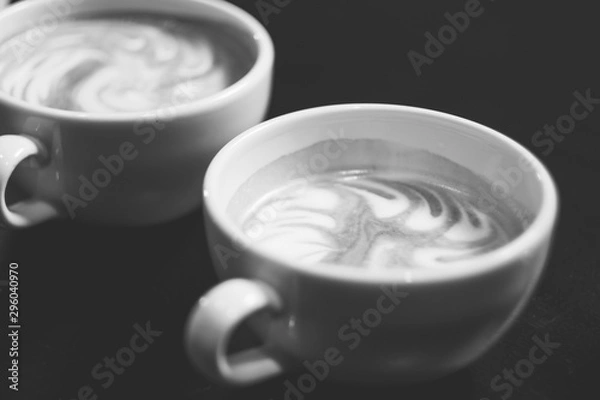 Obraz Porcelain cups with coffee