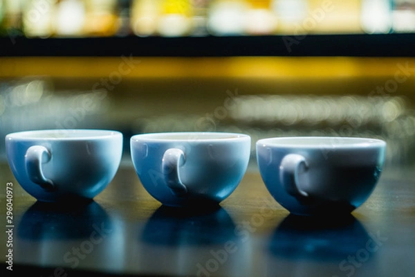 Obraz Cups with coffee on the table