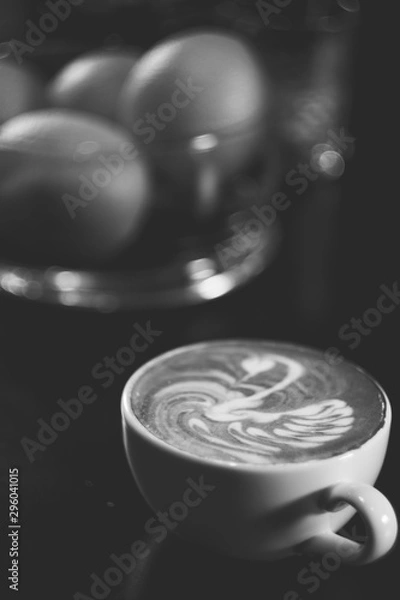 Obraz latte art, coffee
