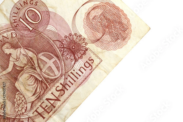 Obraz Old ten shilling note