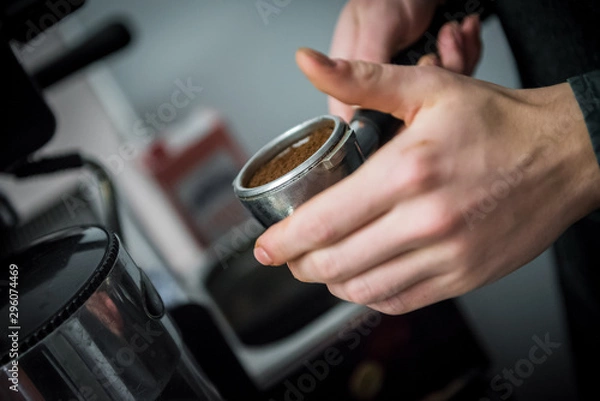 Obraz barista making coffee
