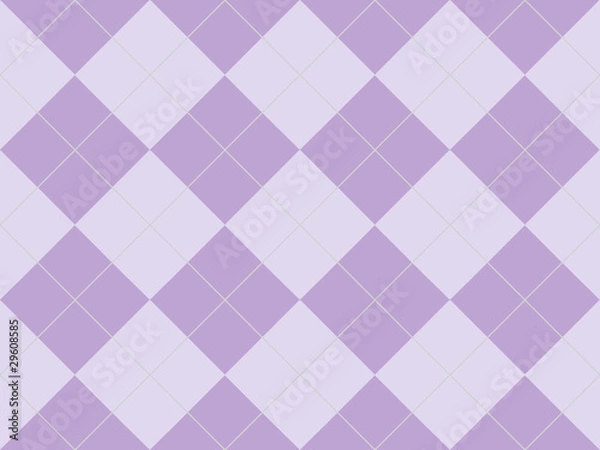 Fototapeta Seamless argyle pattern in purple rhombuses