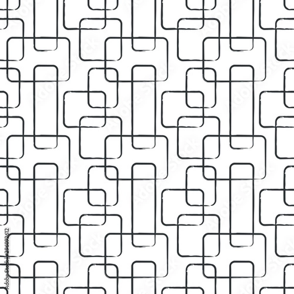 Fototapeta Seamless vector pattern with squares