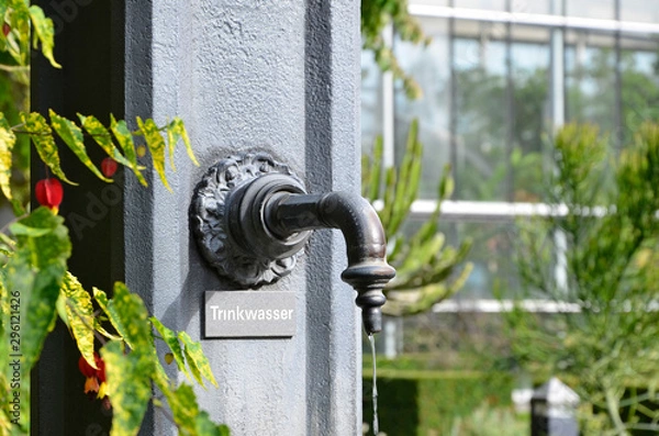 Obraz historischer Trinkwasserbrunnen, Augsburg