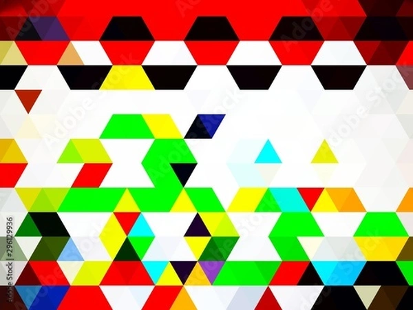 Obraz colorful seamless pattern with triangles