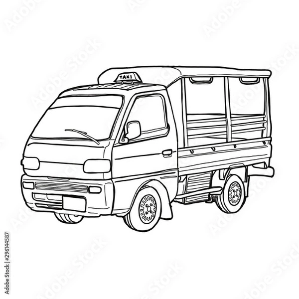 Obraz illustration of a truck