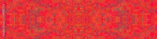 Fototapeta Abstract Symbols Random Distributed Pattern Computational Generative Art background illustration