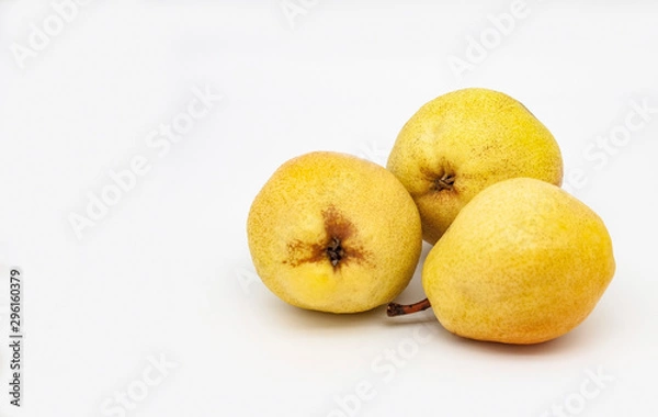 Obraz pears on white background
