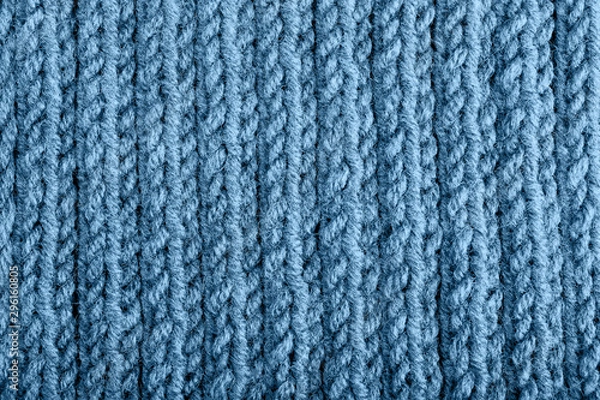 Fototapeta Close up of a knitted wool pattern