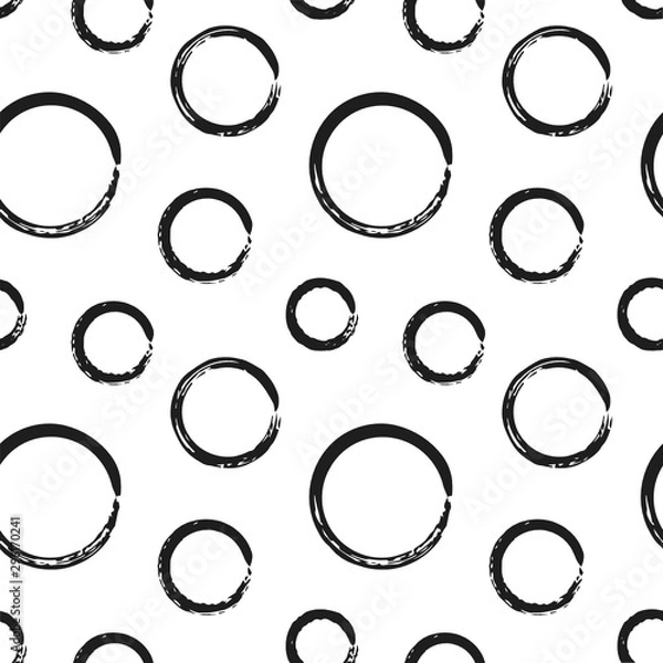 Obraz Seamless pattern with painted circles