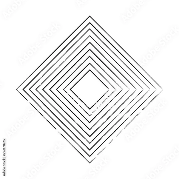 Obraz Vector pattern with squres. Black and white texture.