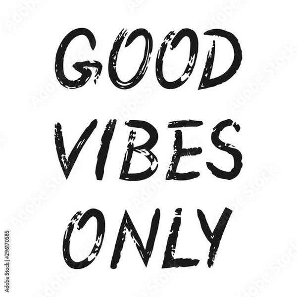 Obraz Calligraphy brush words. Vector design illustration