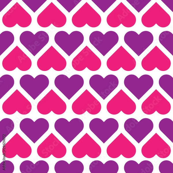 Obraz Love seamless pattern vector design