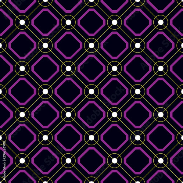 Obraz Rhombus circle pattern vector design