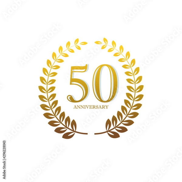 Obraz 50 Year Anniversary Vector Template Design Illustration