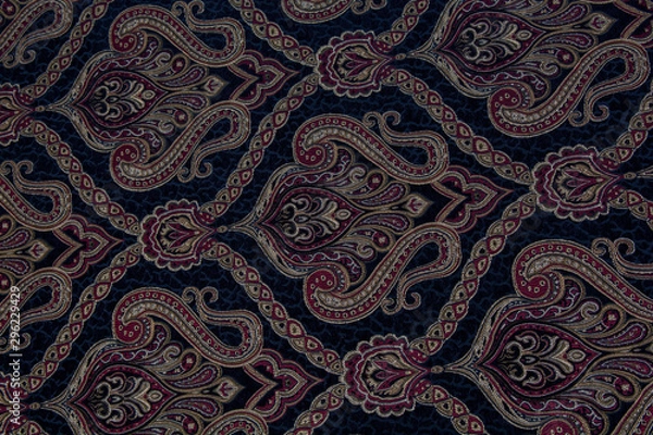 Obraz Classic dark textile with pattern