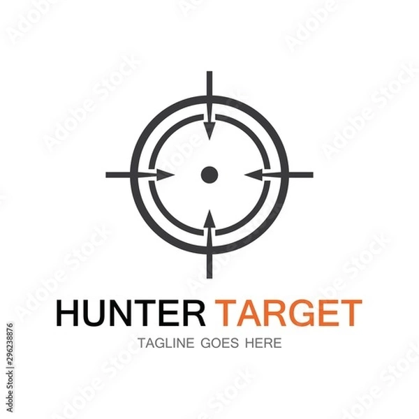 Fototapeta Target hunter vector illustration template design