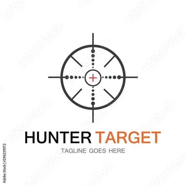 Fototapeta Target hunter vector illustration template design