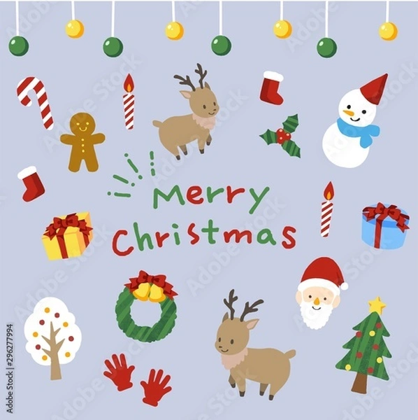 Fototapeta 可愛いクリスマス素材