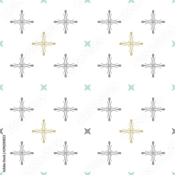 Fototapeta Seamless ornate pattern. Endless tiling for fabric design, wallpapers, wrapping paper
