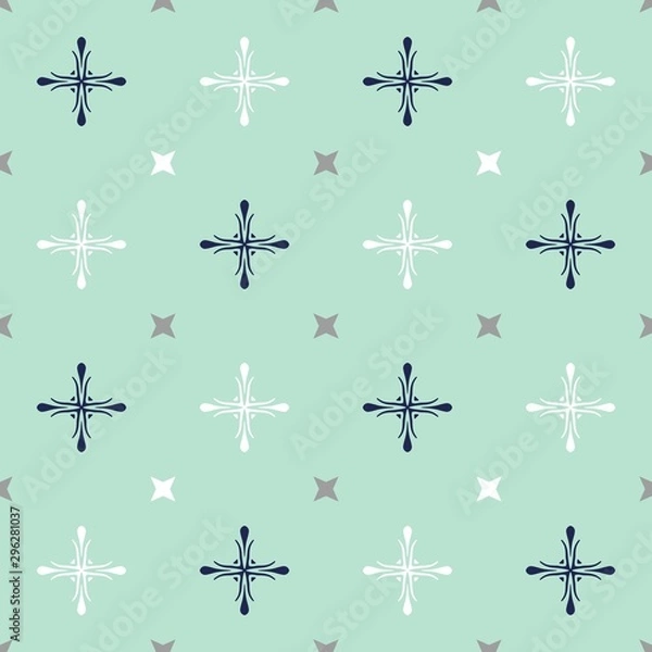 Fototapeta Seamless ornate pattern. Endless tiling for fabric design, wallpapers, wrapping paper