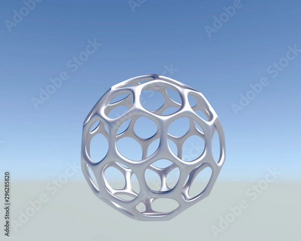 Obraz ワイヤーフレームの球