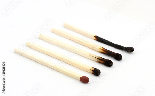 Obraz Streichhölzer in einer Reihe