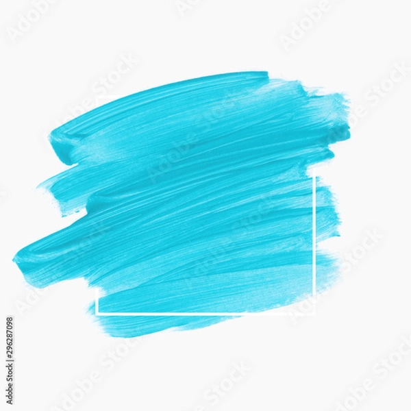 Obraz Logo Art Design brush stroke paint abstract shape background - Vector.