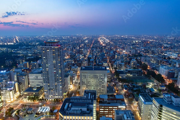 Obraz 札幌の夜景