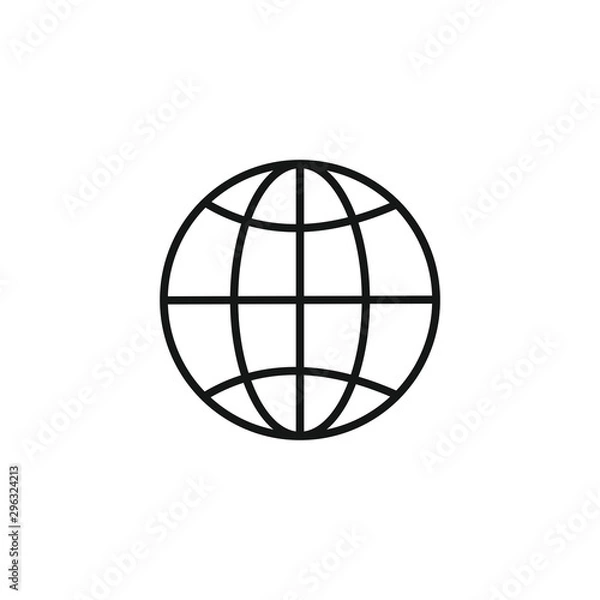 Obraz world logo icon vector symbol