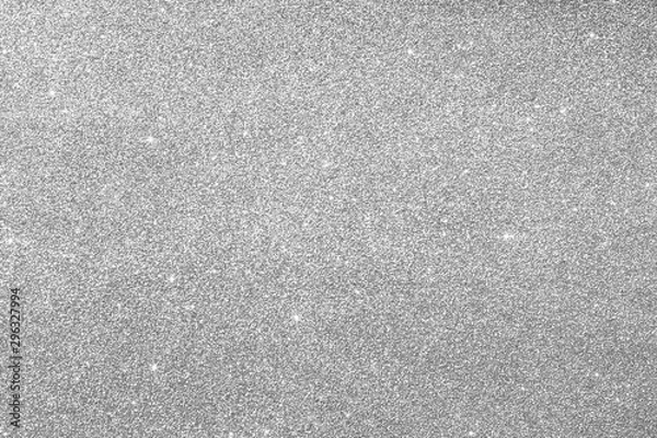 Obraz Gray silver glitter for texture or background.  Silver Seamless glitter sparkle pattern texture