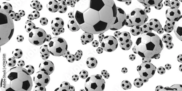 Obraz spadające piłki