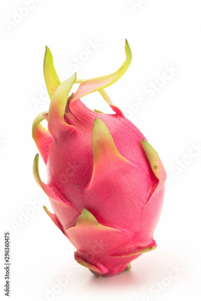 Fototapeta Dragon fruit isolated on white background..