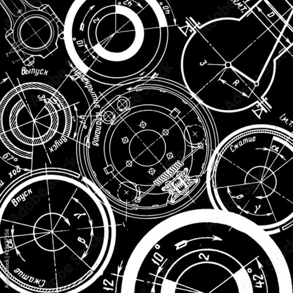 Obraz technical drawing