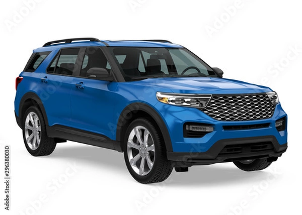 Fototapeta SUV Car Isolated