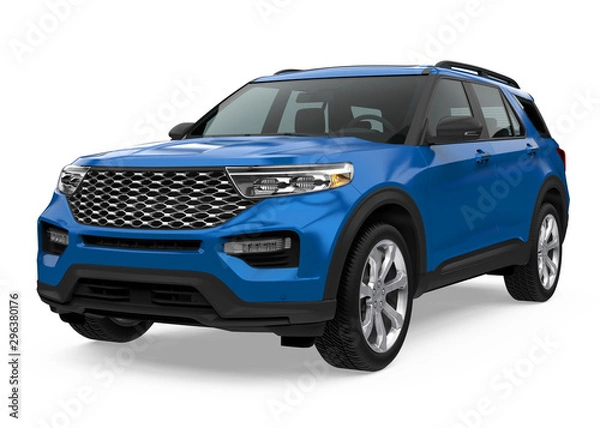 Fototapeta SUV Car Isolated