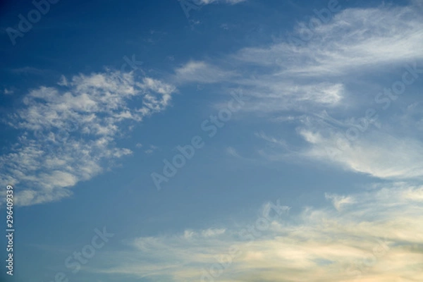 Fototapeta blue sky background with white clouds