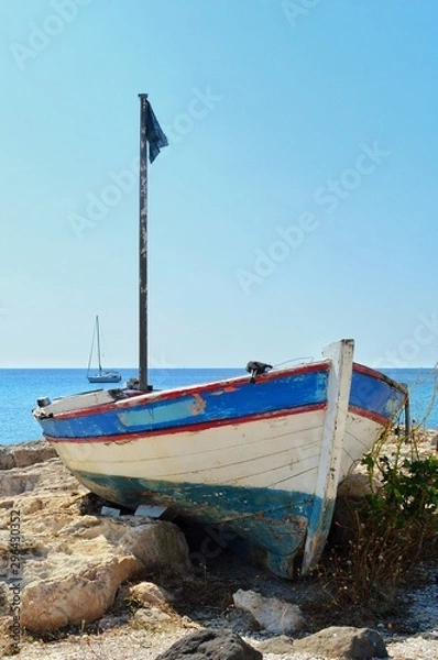 Fototapeta boat on the beach