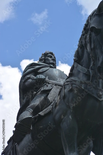 Fototapeta statue in cluj romania