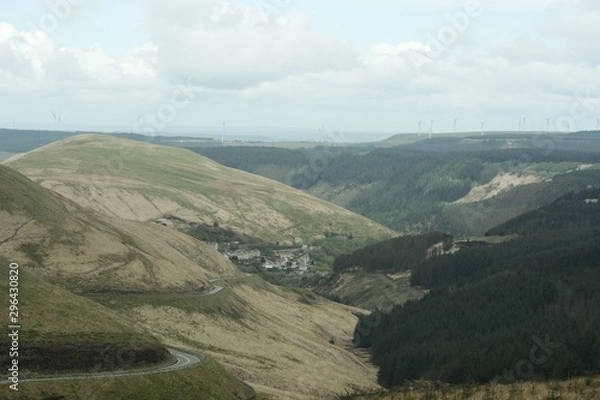 Fototapeta view of mountains